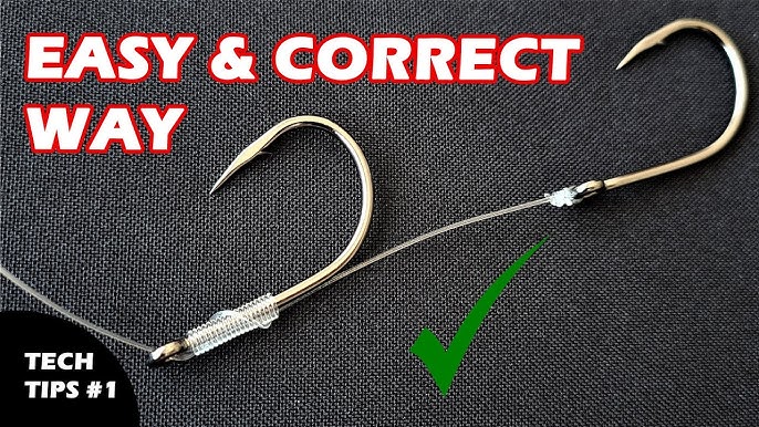 Wire Trace Tying - How to Make a 2 x Treble Hook Trace for Pike