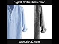 Mens long sleeve striped cotton shirt   plus sizes to 5xl