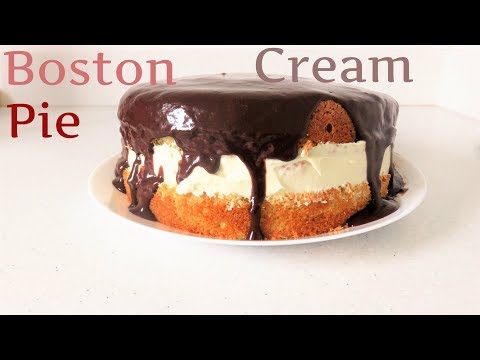 How To Make Homemade Boston Cream Pie Recipe - Vanilla Sponge Cake