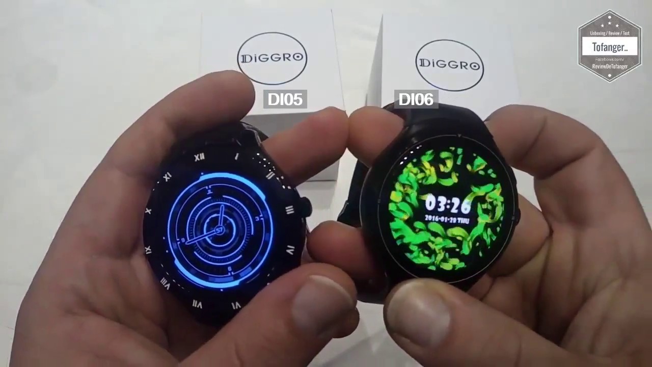 Diggro Smartwatch Comparison DI05 and DI06 - YouTube