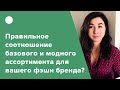 Правильное соотношение базового и модного ассортимента для вашего фэшн бренда?