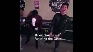 Brendon Urie Doing The Running Man Challenge