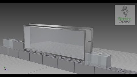 How to build a raised koi pond with a window: Atlantica Gardens Ltd