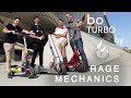 Incroyable trottinette electrique  145kmh rage mechanics et bo turbo