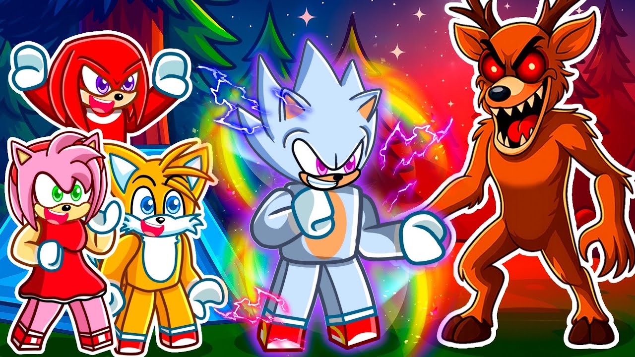 Me Convertí en HYPER SONIC en 99 Noches en el BOSQUE! (Roblox)