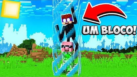 VIRAMOS MOBS E FICAMOS PRESOS EM UMA BARREIRA DE UM BLOCO NO MINECRAFT!! ‹ DONAT3LO ›