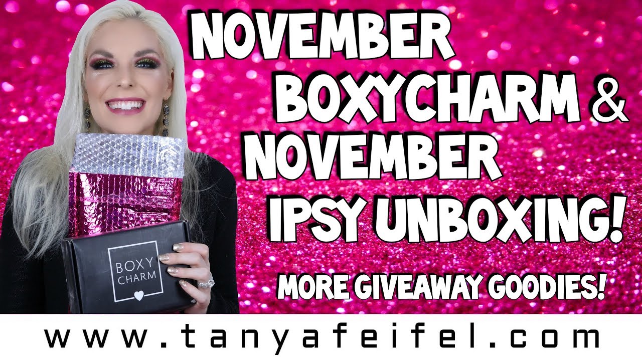 November Boxycharm & November Ipsy Unboxing! More Giveaway Goodies
