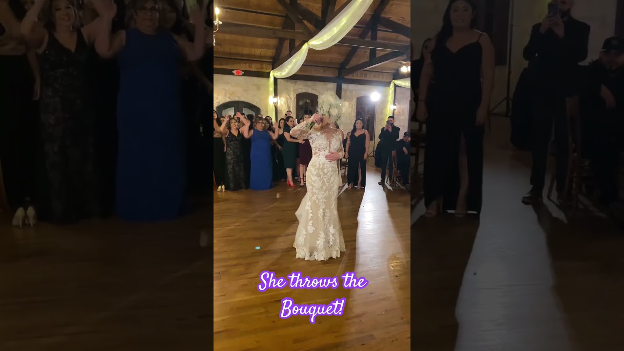 Now She Throws the Bouquet! | Who Will Catch It? 👰🎉