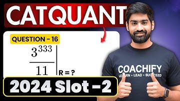🔥 CAT 2024 Quants Slot 2 Question 16 Solved | Crack CAT
