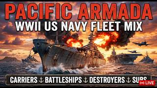 How America Built the Pacific Armada: WWII US Navy Fleet Mix AI Movie