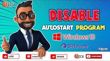 Disable Startup Programs in laptop || How To Stop Auto Open Program ||  Auto Open Program Disable