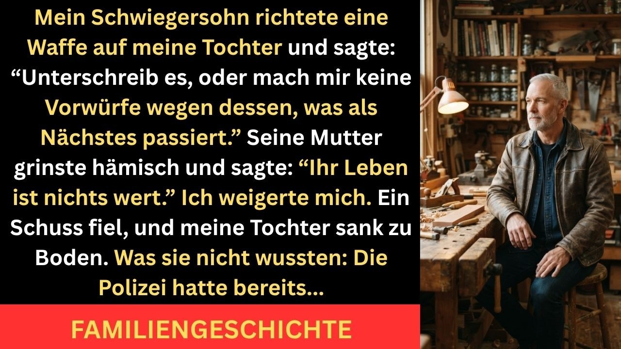 Mein Schwiegersohn hielt meiner Tochter eine Waffe an den Kopf – doch draußen wartete etwas...