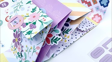 DIY Seed Packet Mini Album w/ MARCH 2022 @HipKitClub Coin Pocket Tutorial