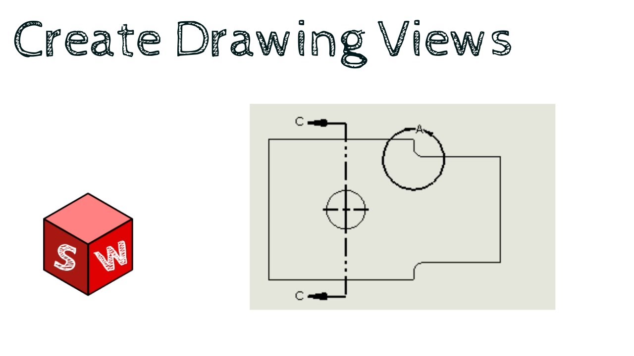 How to Create Solidworks Drawing Views - YouTube