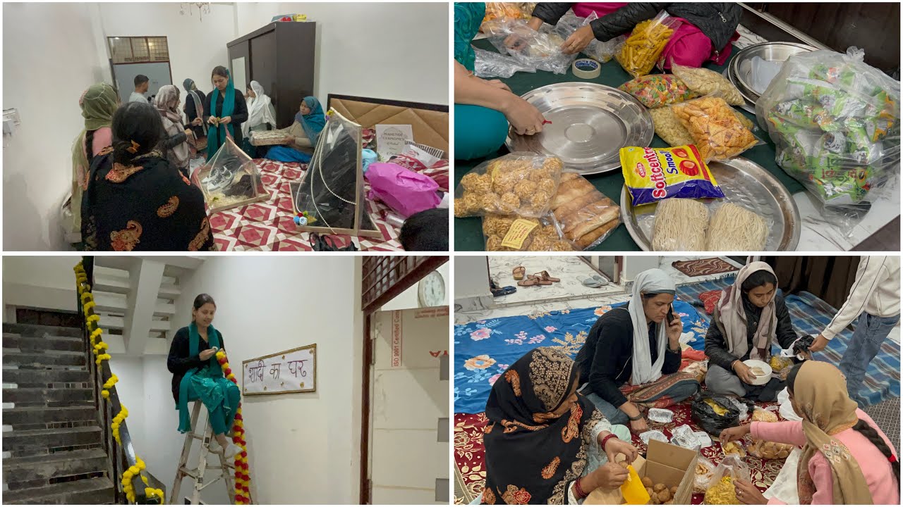 Rahat ka Dahez ||Ghar me lights lag gai||Rahat ki Lagan ki tayyari|| 