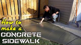 Concrete sidewalk for beginners  //  DIY to save💲