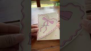 diy CUTE gift card💕🎀 #diy #giftidea #handmadegift #craft #giftcard #cardidea #birthdaygift