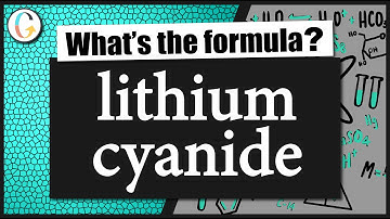 How to write the formula for lithium cyanide