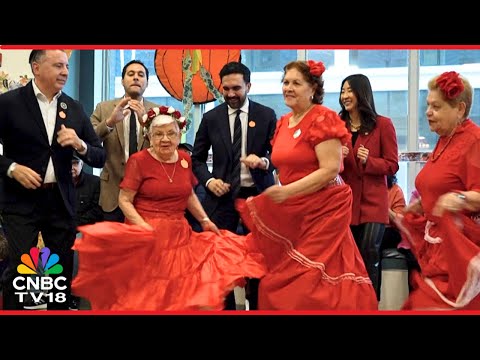 WATCH New York Mayoral Race Frontrunner Mamdani Dances Salsa Tries Tai Chi With Elderly N18G 