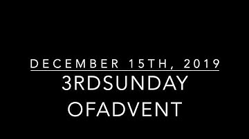 【ピアノカバー】 DECEMBER 15TH, 2019- 3rd SUNDAY OF ADVENT-PianoCoversPPIA