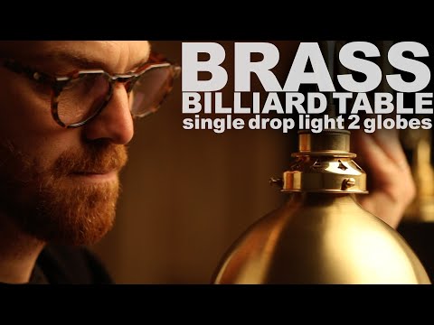 New brass single drop small table light