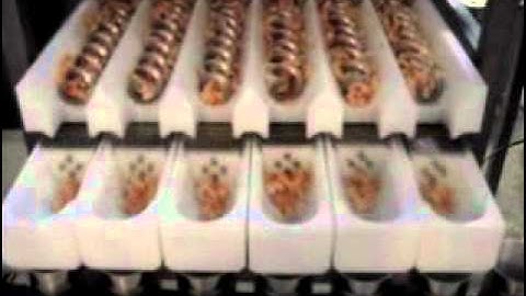 Screw weigher for shrimps, seafood and other raw meat