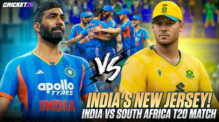 India's New Jersey! 🤩 | India vs South Africa T20 Match | Cricket 26