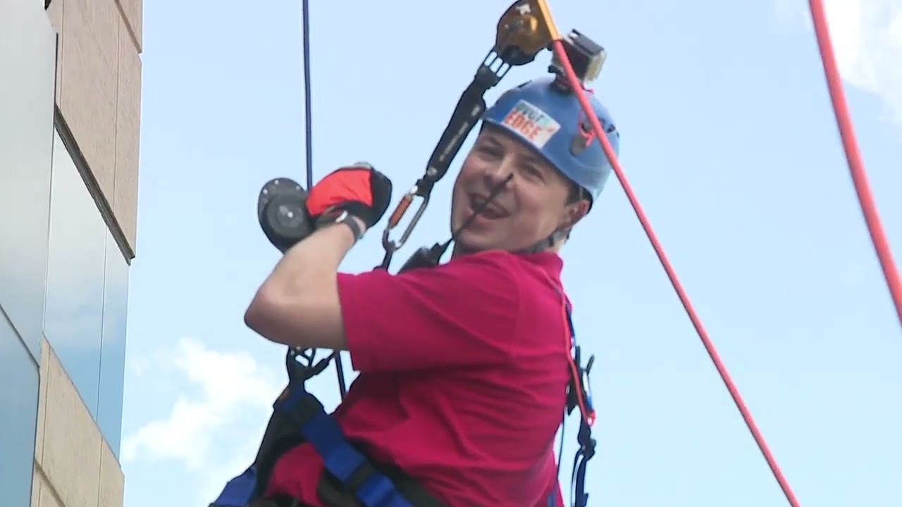 Stephen Quinn goes Over the Edge to raise awareness for Second Shift Alabama