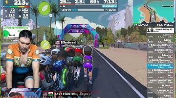 Zwift - Race: Stage 5: Rolling With ENVE: Triple Twist (C) on Triple Twist in Watopia (270-390)