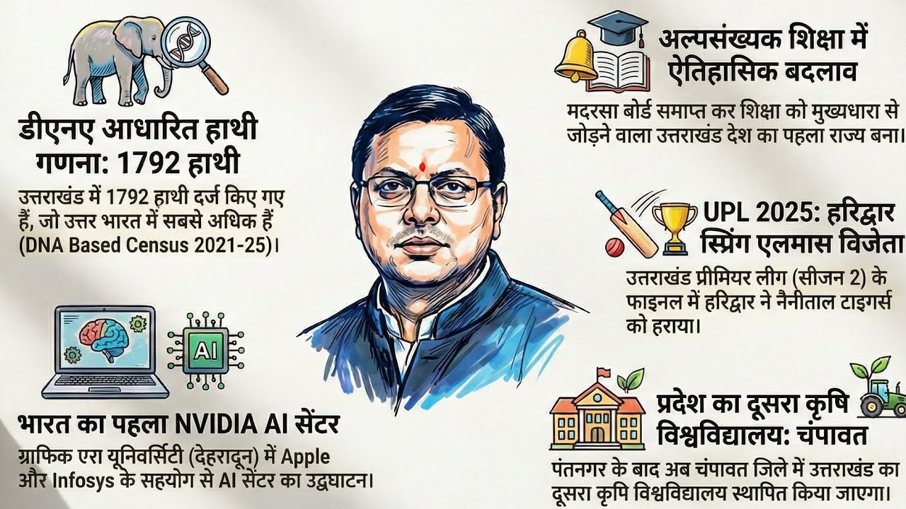 Uttarakhand current affairs 2025-26, Uttarakhand current affairs 2025, Uttarakhand current affairs