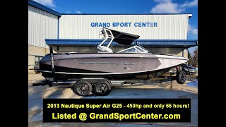 Check out this 2013 Nautique Super Air G25 - ZR450 engine, Flight Control tower, 19 person capacity!