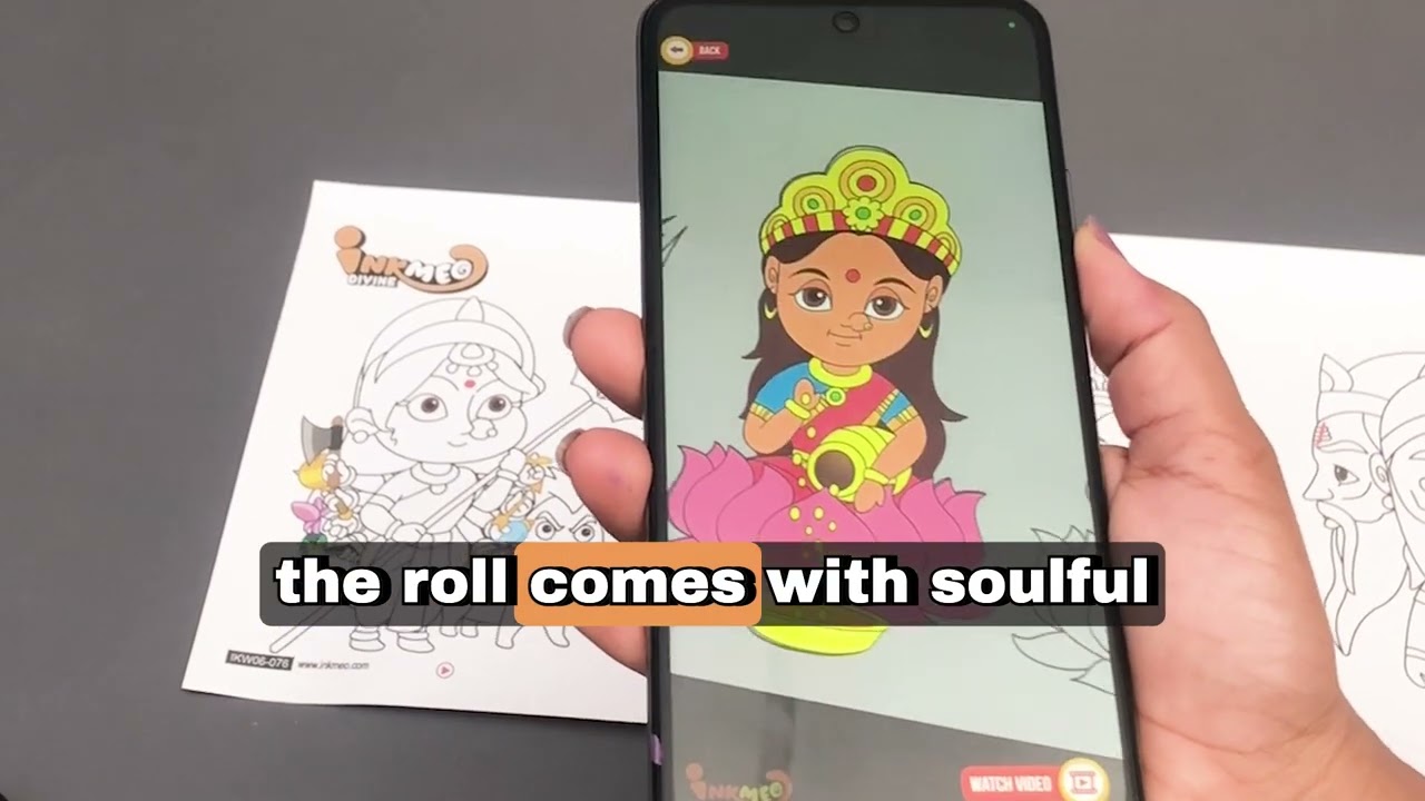 Navaratri Special 🎨 Colour & Learn Hindu Gods with AR