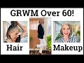 Head to Toe GRWM |  How I style my Grey Hair Classic Bob,  Fav Makeup &amp; New Outfit!  Lilysilk Try On