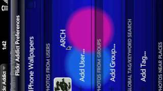 Flickr Addict v1 For Palm Pre & Pixi (Rotated)