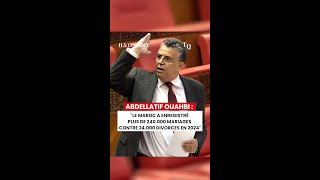 Abdellatif Ouahbi : 'Le Maroc a enregistré plus de 240.000 mariages contre 24.000 divorces en 2024'