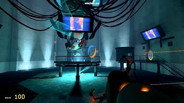 portal incinerating my companion cube on the last level