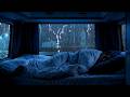 Relaxing Heavy Rain Sound Inside Car for Sleep - Deep Sleep within 3 Minutes in the Rainy Night