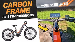 Carbon Fiber Frame Here Makes For A Nice Light E-bike ! HeyBike HERO First Ride and Impressions