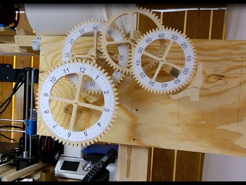 DIY CNC - Genesis Wood Gear Clock Progress Update - YouTube