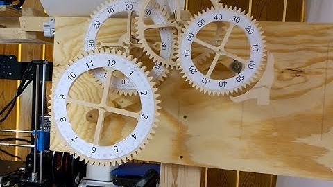 DIY CNC - Genesis Wood Gear Clock Progress Update