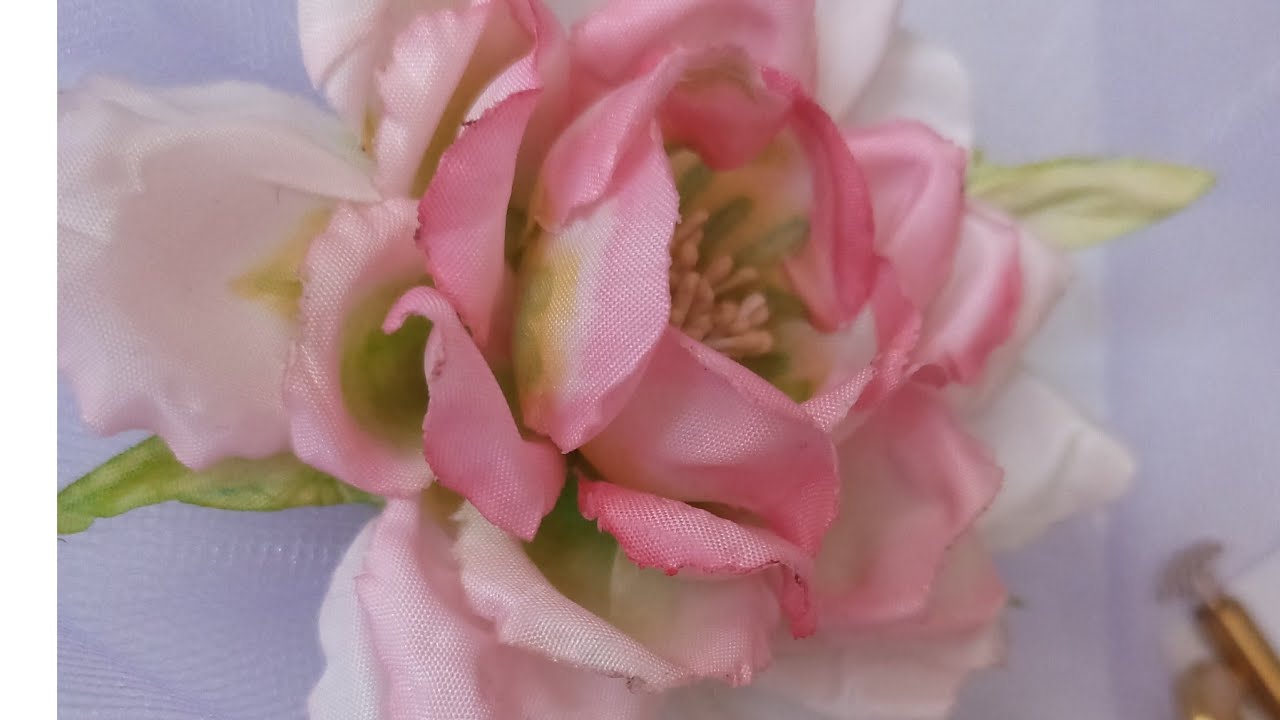 اموزش گل رز پارچه ای