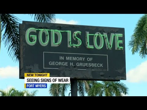Foundation raises money to restore decades-old 'God is Love' sign in Fort Myers