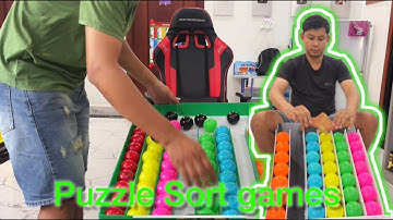 Puzzle sort ball game solve challenge very smart and clever