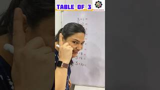 🤓Easy Trick to Learn Table of 3/Multiplication Table of 3/ Maths Tables/#shorts #maths #viral