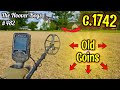 Found a PLETHORA of OLD COINS Metal Detecting a 1742 Farm Field