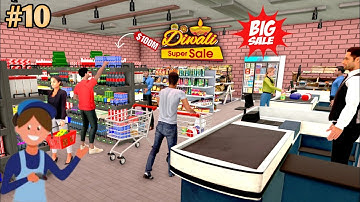 My Supermarket simulator 3D//big sale// with diwali celebration 🎉//#part 10 @TechnoGamerzOfficial