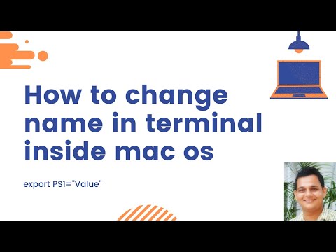 How to change name in terminal in mac os