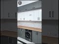 Green & Cream L-Shape Kitchen – A Blend of Calm & ClassThis green and cream L-shape kitchen by Khan