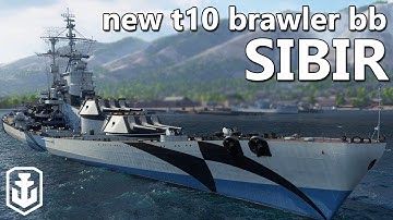Incredible New Brawling Battleship! Sibir (World of Warships)
