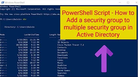 PowerShell Script - How to Add a security group to multiple security group in Active Directory